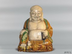 昊源文化：三彩弥勒佛坐像